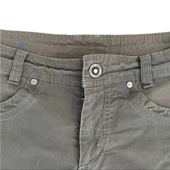 Kuhl Born In The Mountains Cotton Blend Pockets Low Rise Gray Womens Shorts SZ 2 - Picture 2 of 10